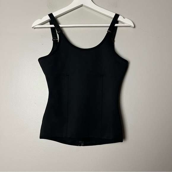 Unbranded Black Camisole Shapewear with Zipper and Hooks Large - Picture 1 of 6